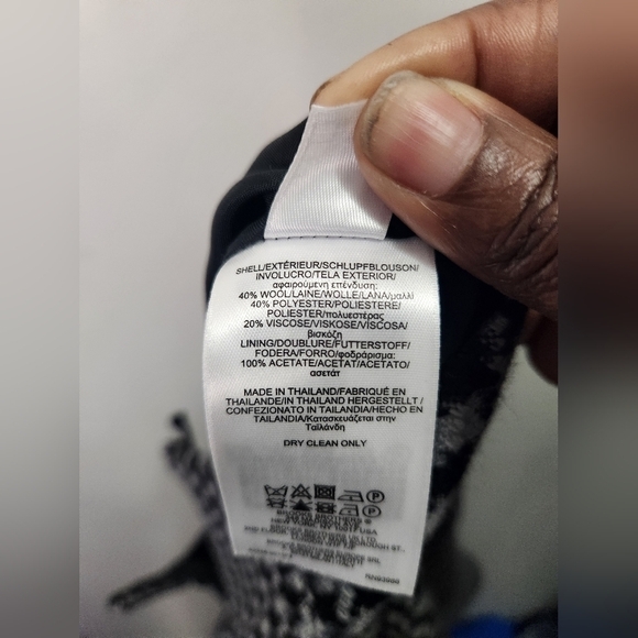 Brooks Brothers Wool Blend Petite Houndstooth Pencil Skirt 10P - Picture 5 of 9